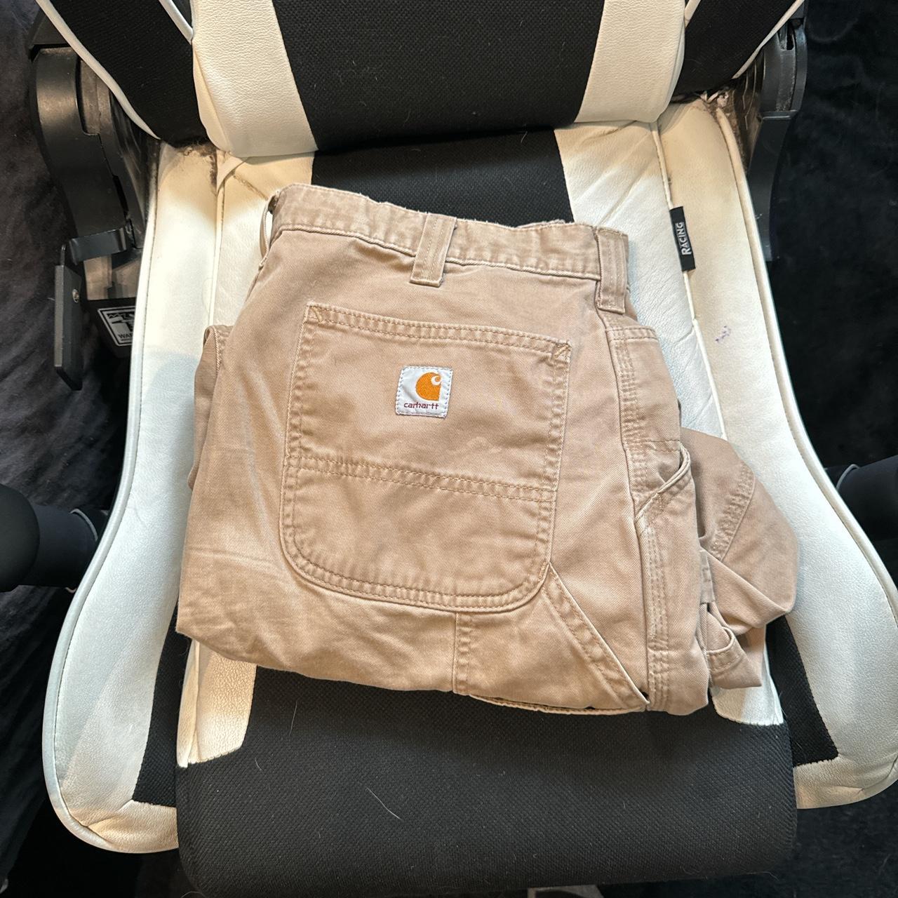 Carhartt Tan Work Pants Depop