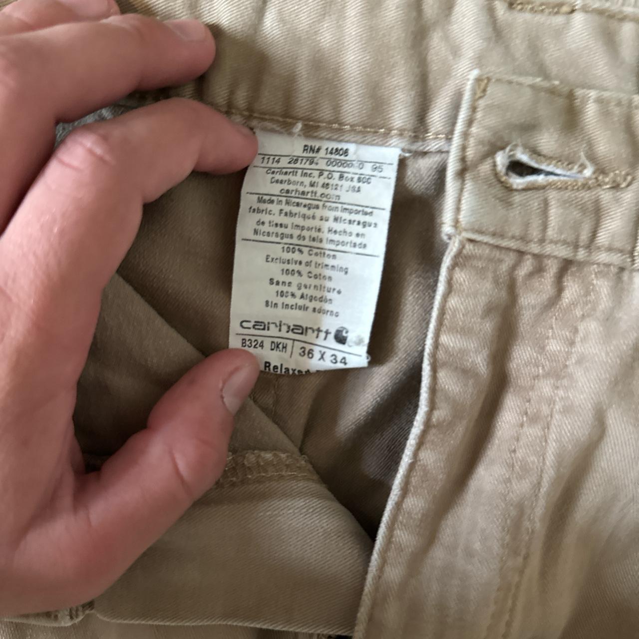 Carhartt Tan Work Pants Depop
