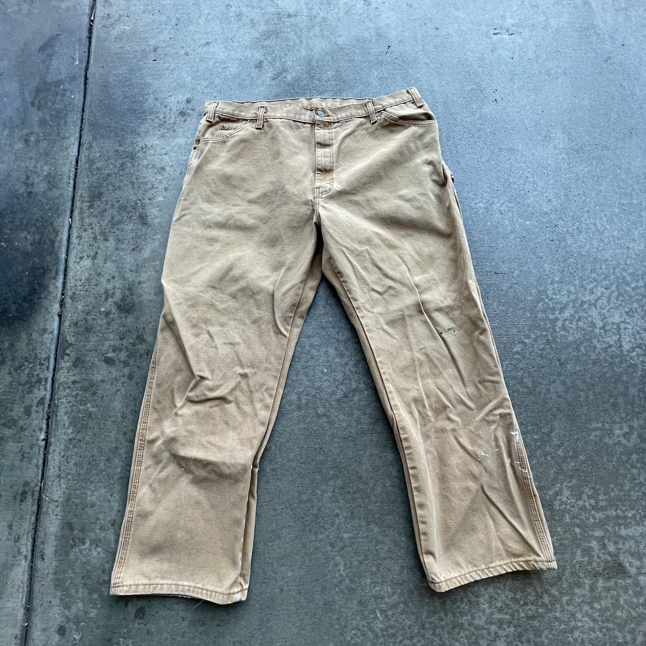 “TAN VINTAGE DICKIES CARPENTER PANTS” Size / 42... - Depop