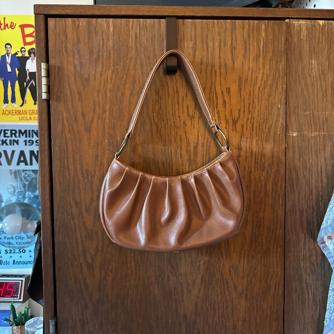 Bags | Vegan Leather Light Brown Purse | Poshmark