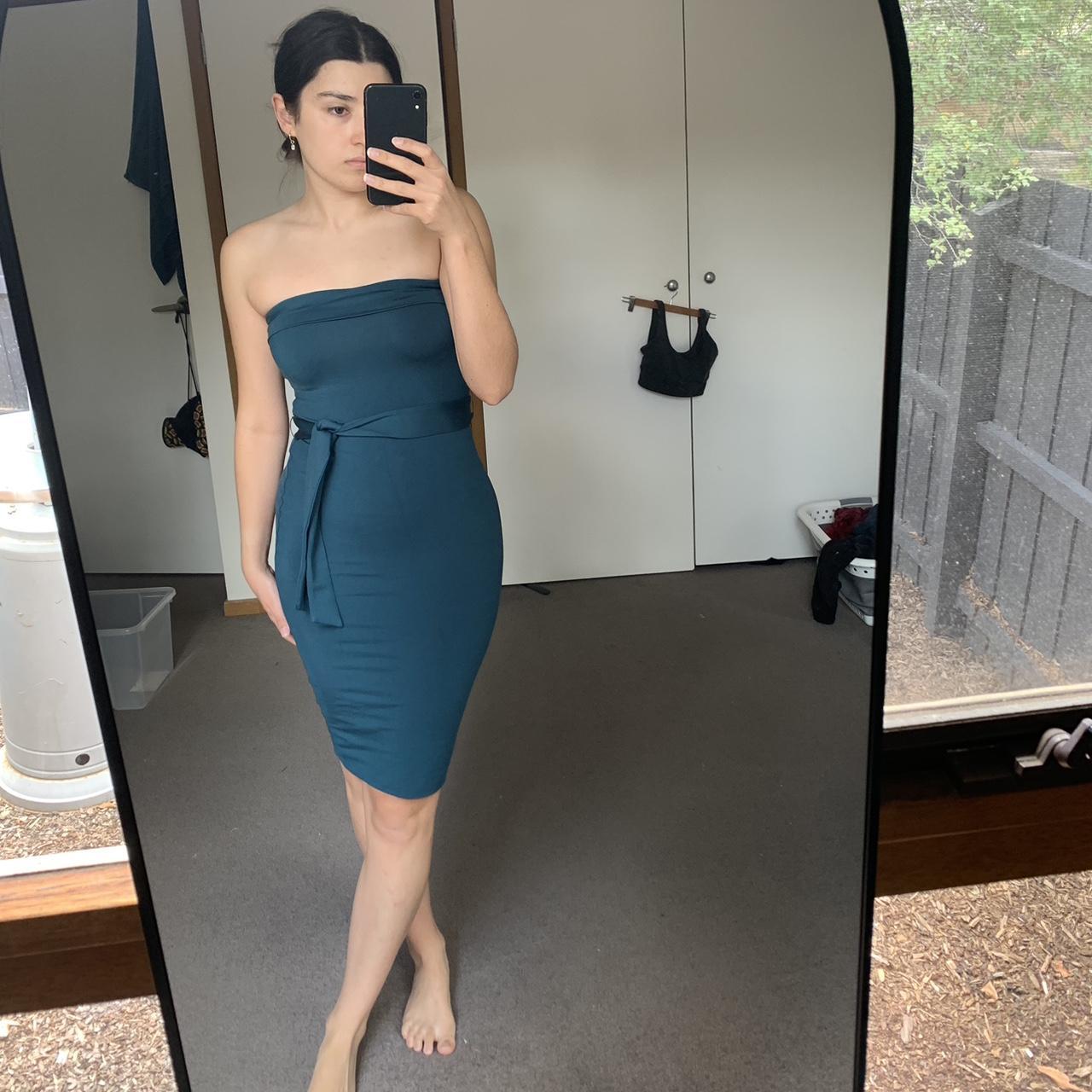 Kookai forest green dress Worn twice Kookai size 1 Depop