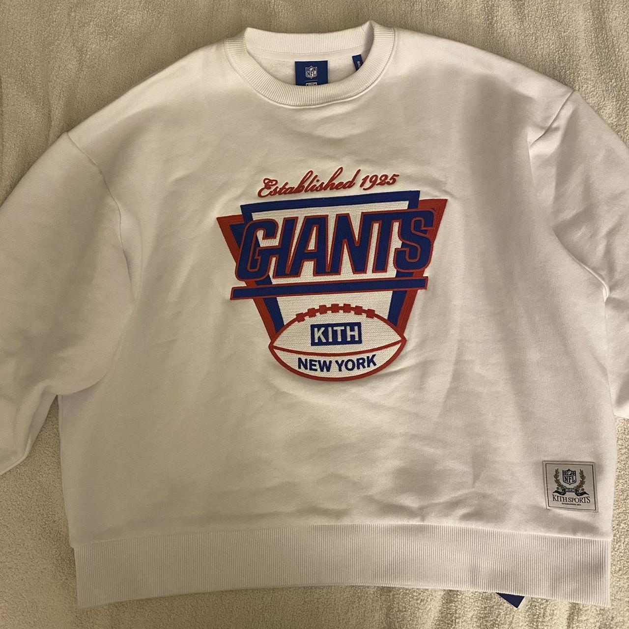 KITH FOR THE NFL: GIANTS 1925 NELSON CREWNECK The... - Depop