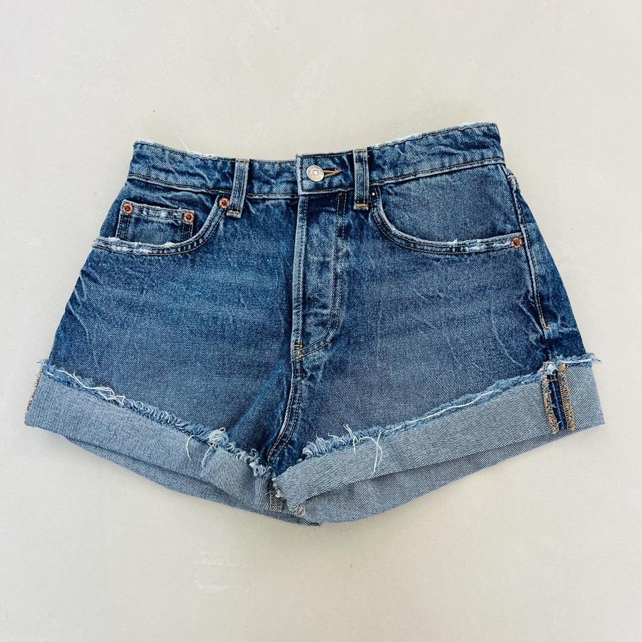 High rise button fly hot sale shorts