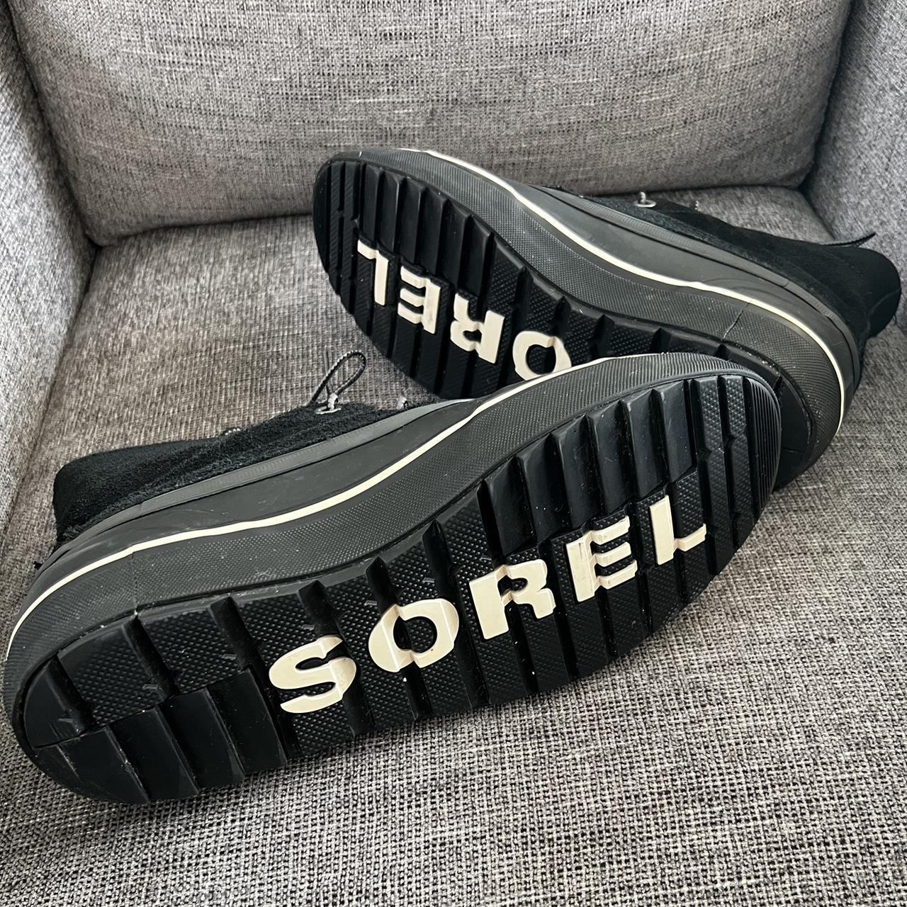 Sorel Weatherproof Black Vegan Suede Leather Boots... Depop