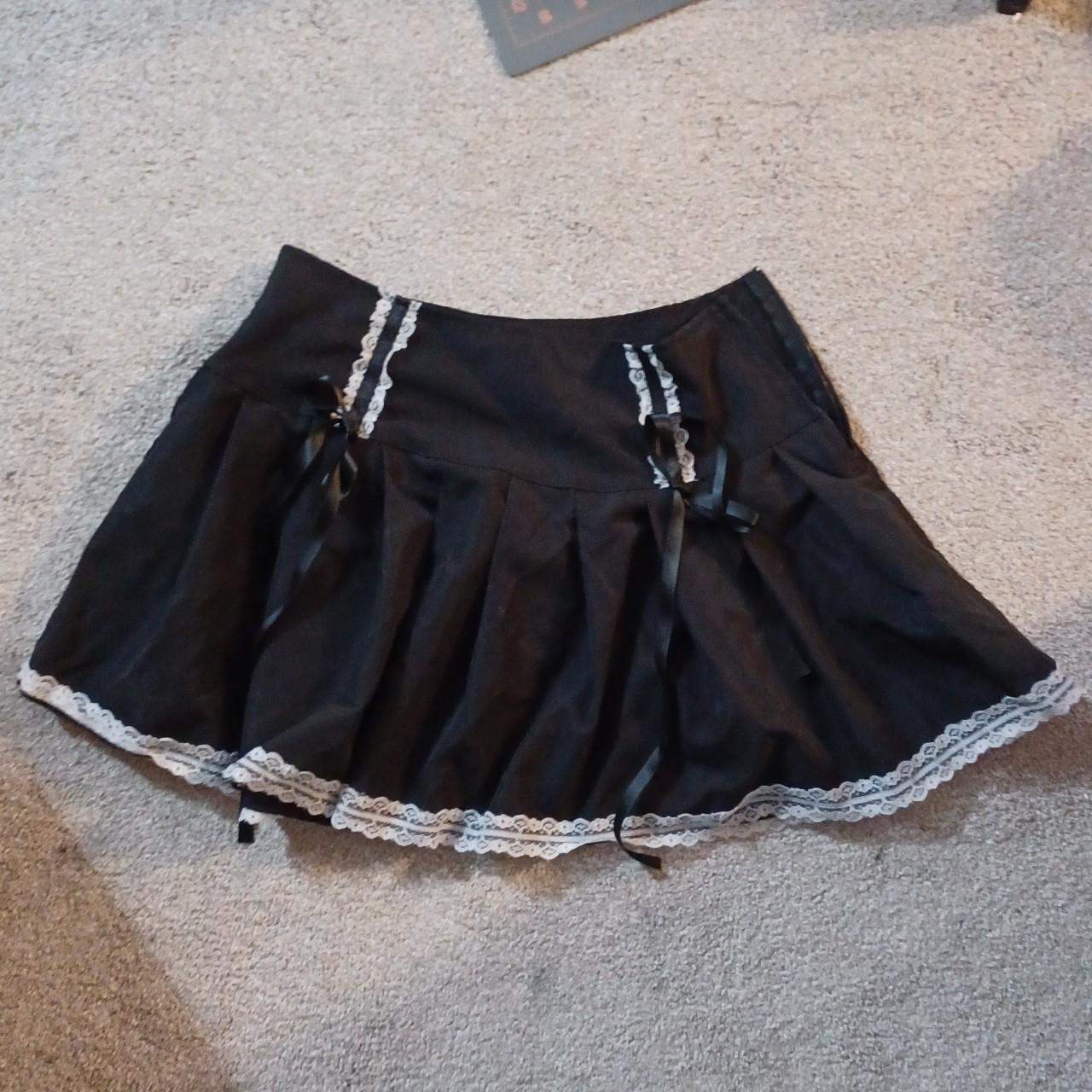 Black lace mini skirt Nothing wrong with it, it's... - Depop