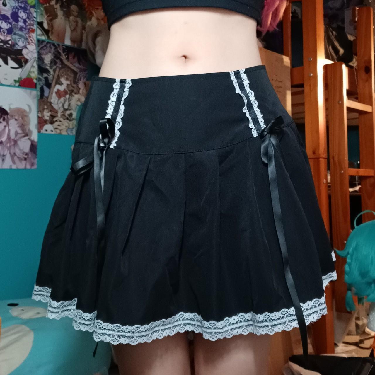 Black lace mini skirt Nothing wrong with it, it's... - Depop