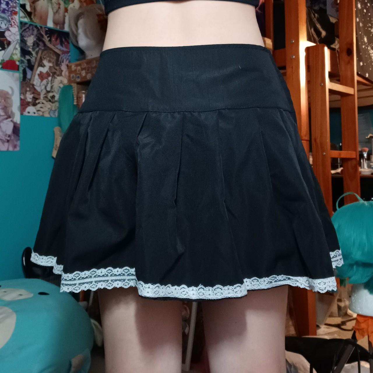 Black lace mini skirt Nothing wrong with it, it's... - Depop