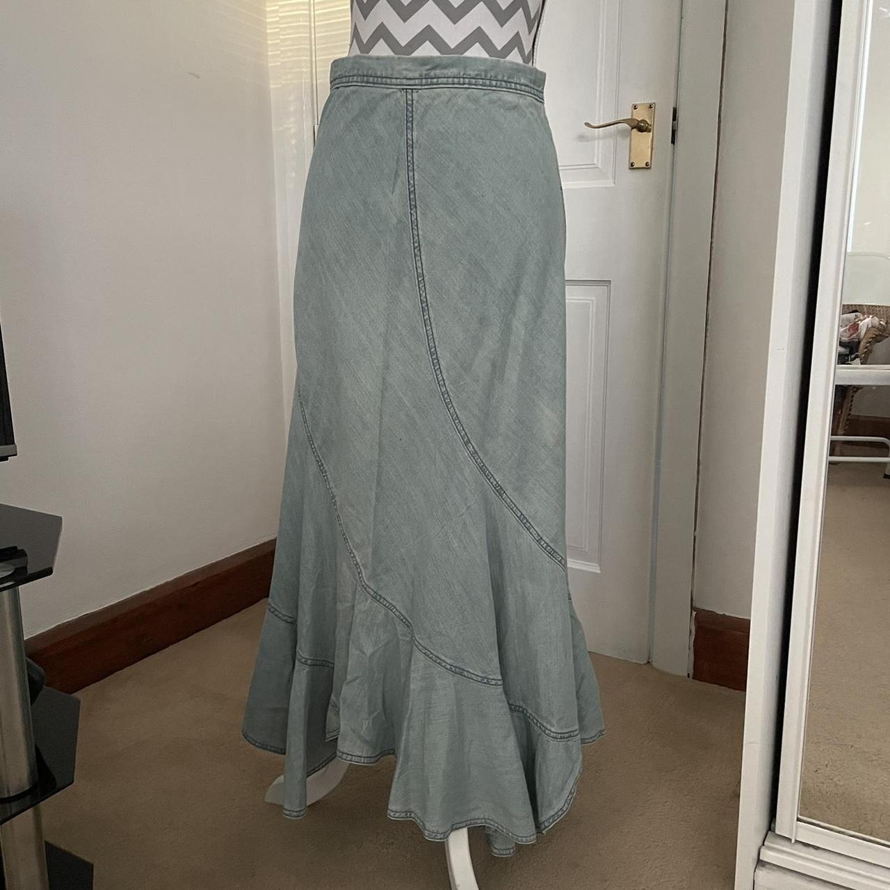 Blue skirt hotsell marks and spencer