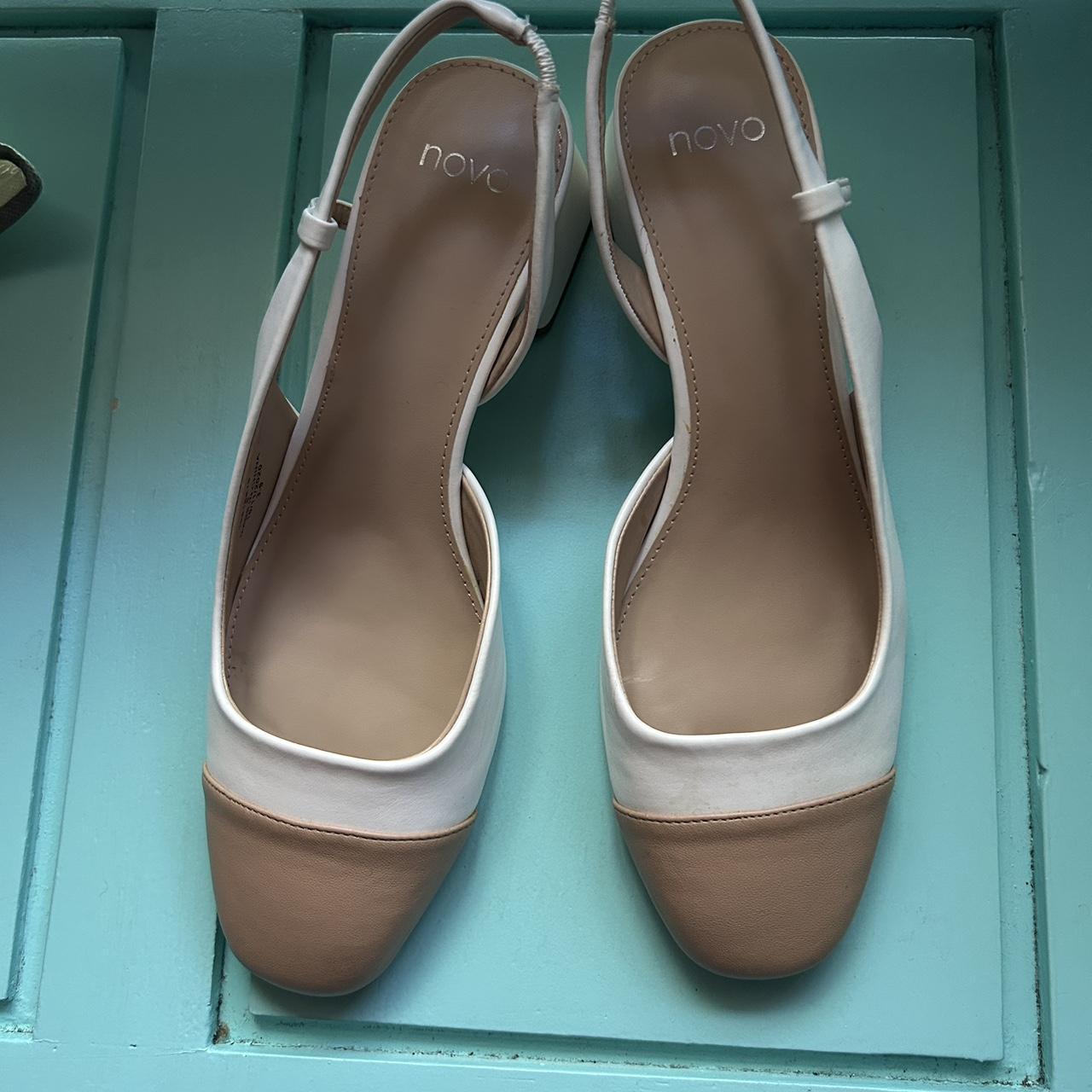 slingback heels white
