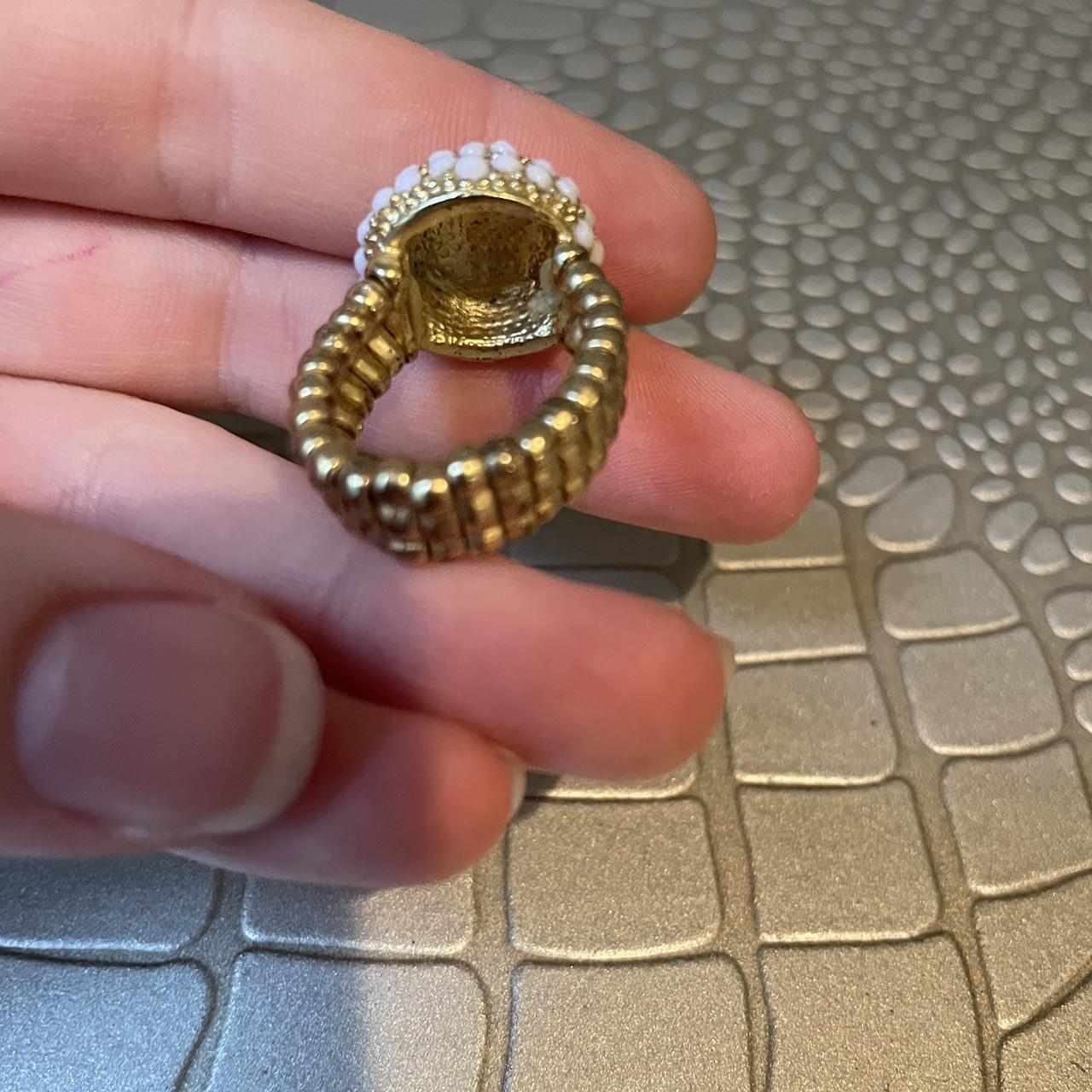 Louis vuitton bubble ring in pink! Some scratches - Depop