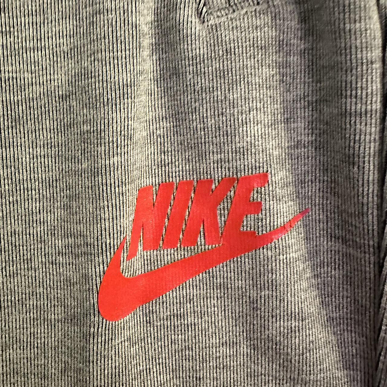 Nike Air Grey Nike Tracksuit With Red Tick Grey Nike Tracksuit