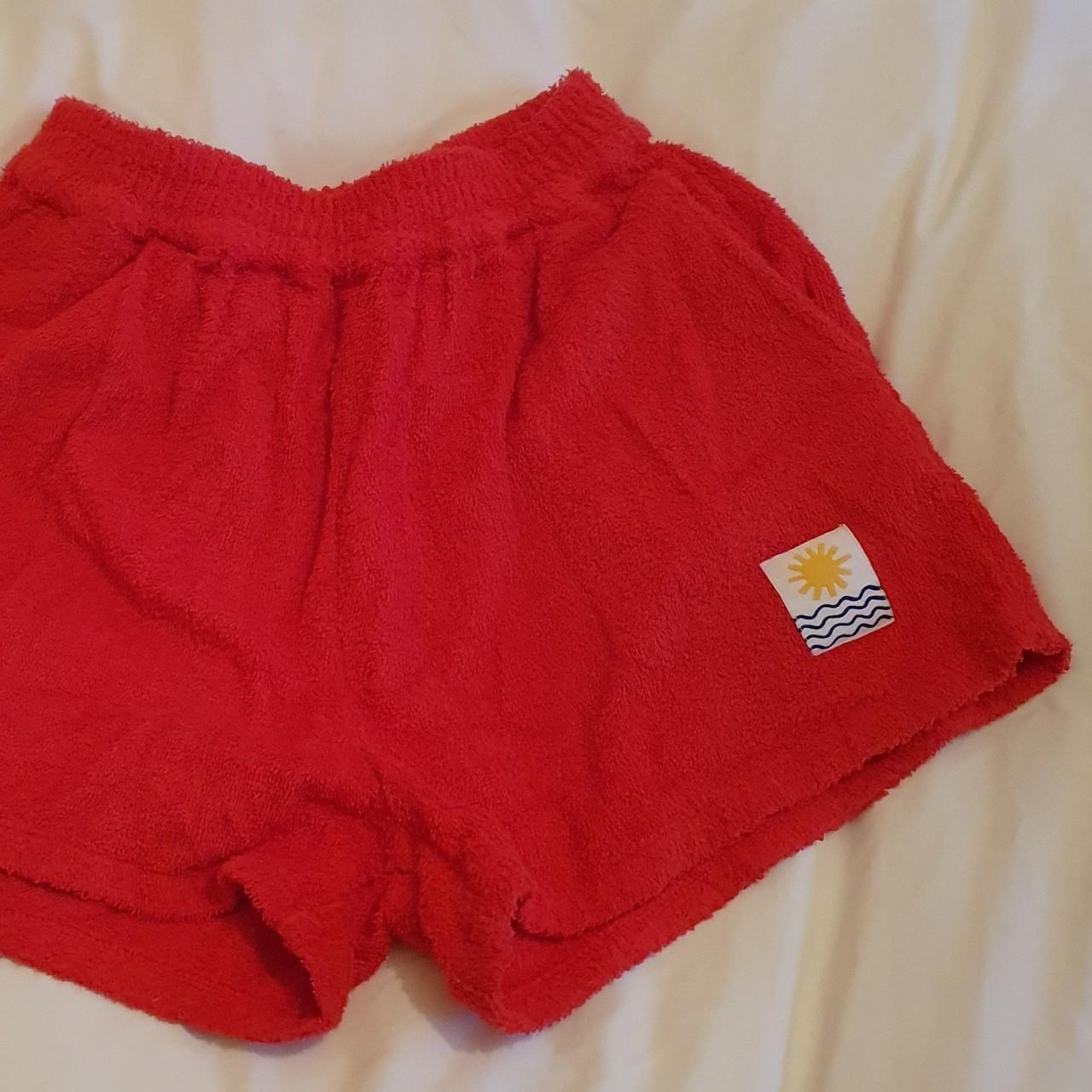 LF Markey Women's Red Shorts Depop