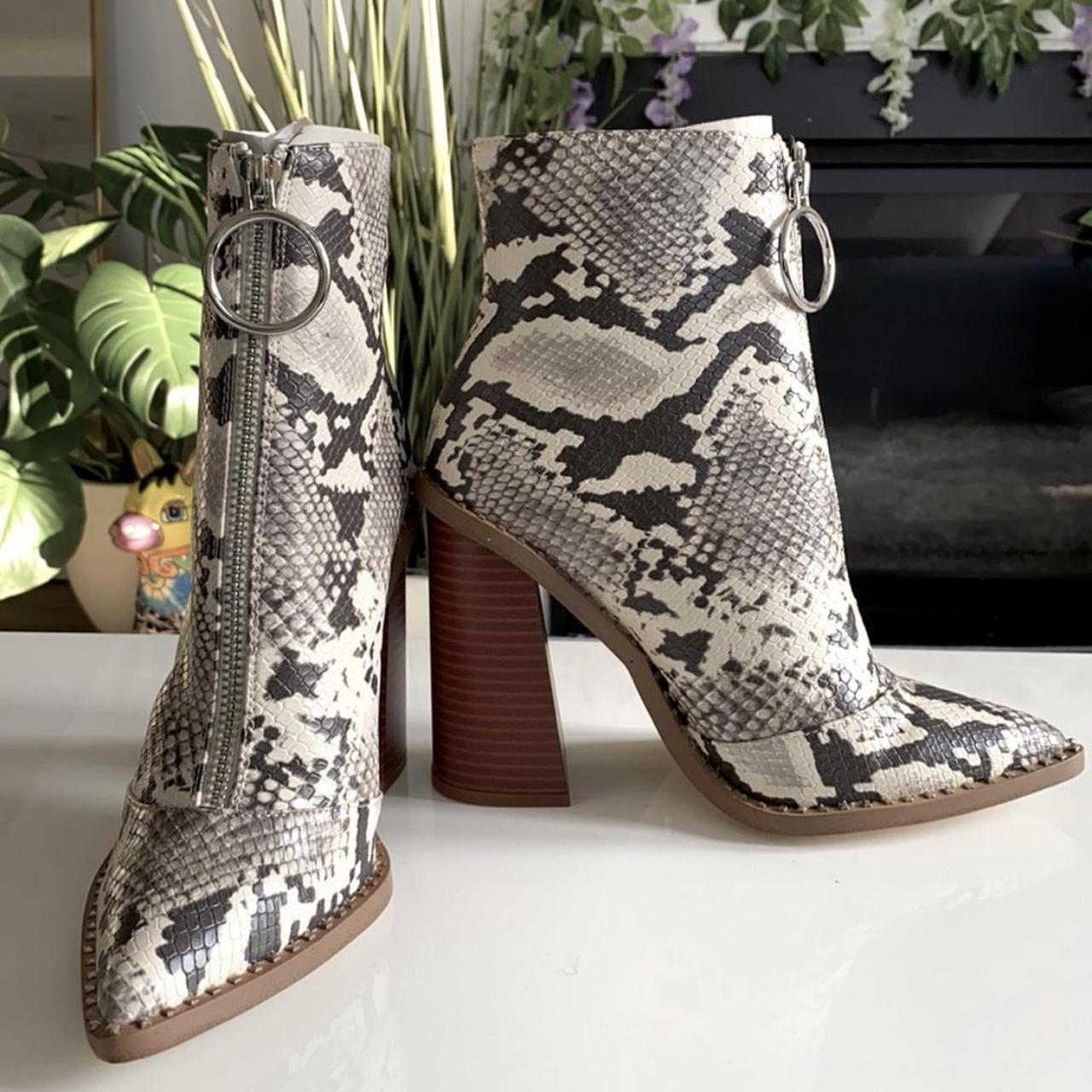 Missguided snake shops boots