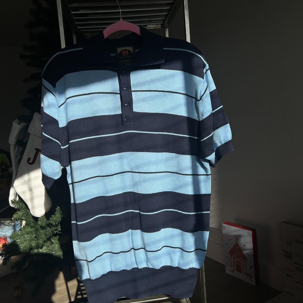 Blue FB county Men’s OG Charlie Brown polo shirt - Depop