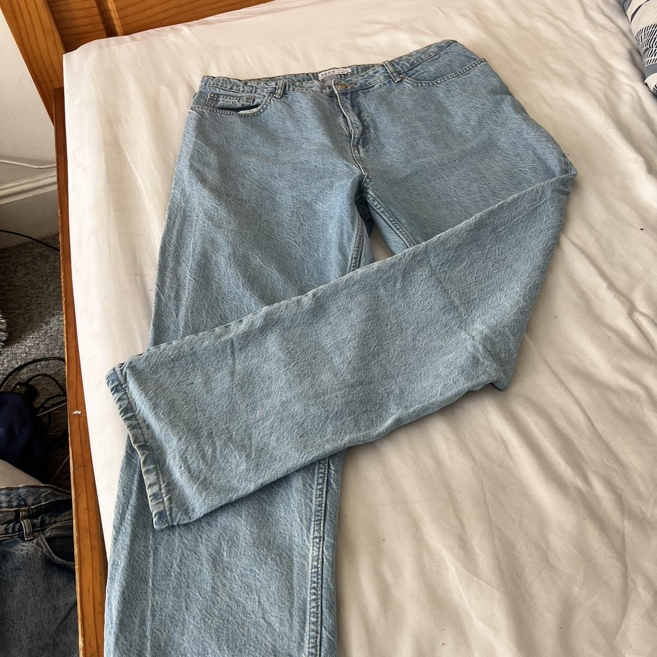 blue baggy jeans - Depop