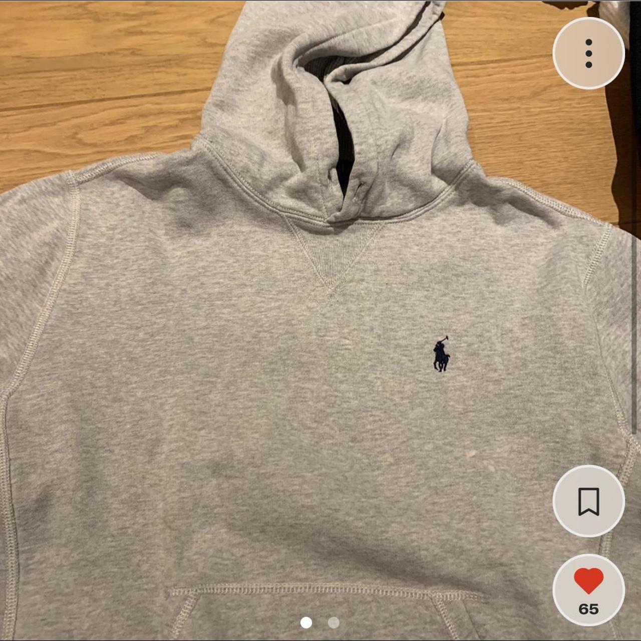 Grey Ralph lauren hoodie. Perfect condition, no... Depop