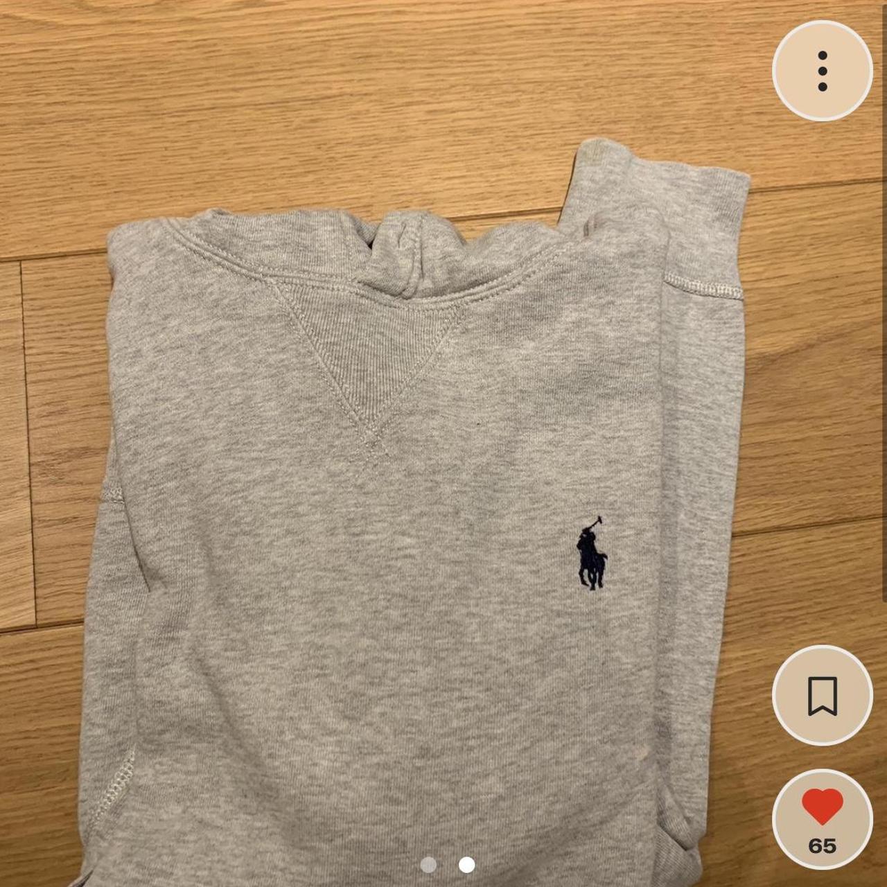 Grey Ralph lauren hoodie. Perfect condition, no... Depop