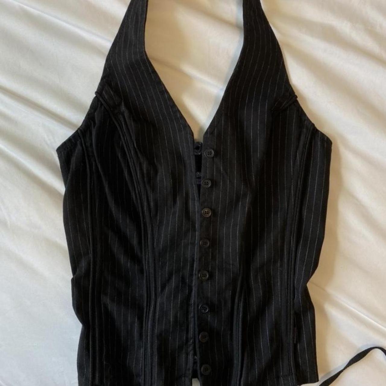 Tripp offers NYC Black Halter Corset Top Vintage