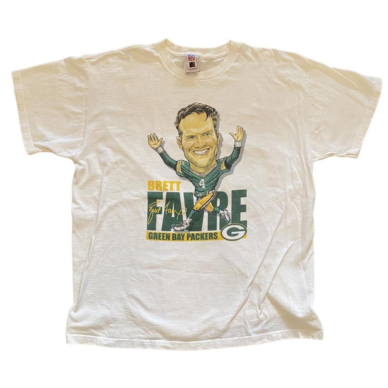 Vintage Brett Favre T-shirt Green Bay Packers - Depop