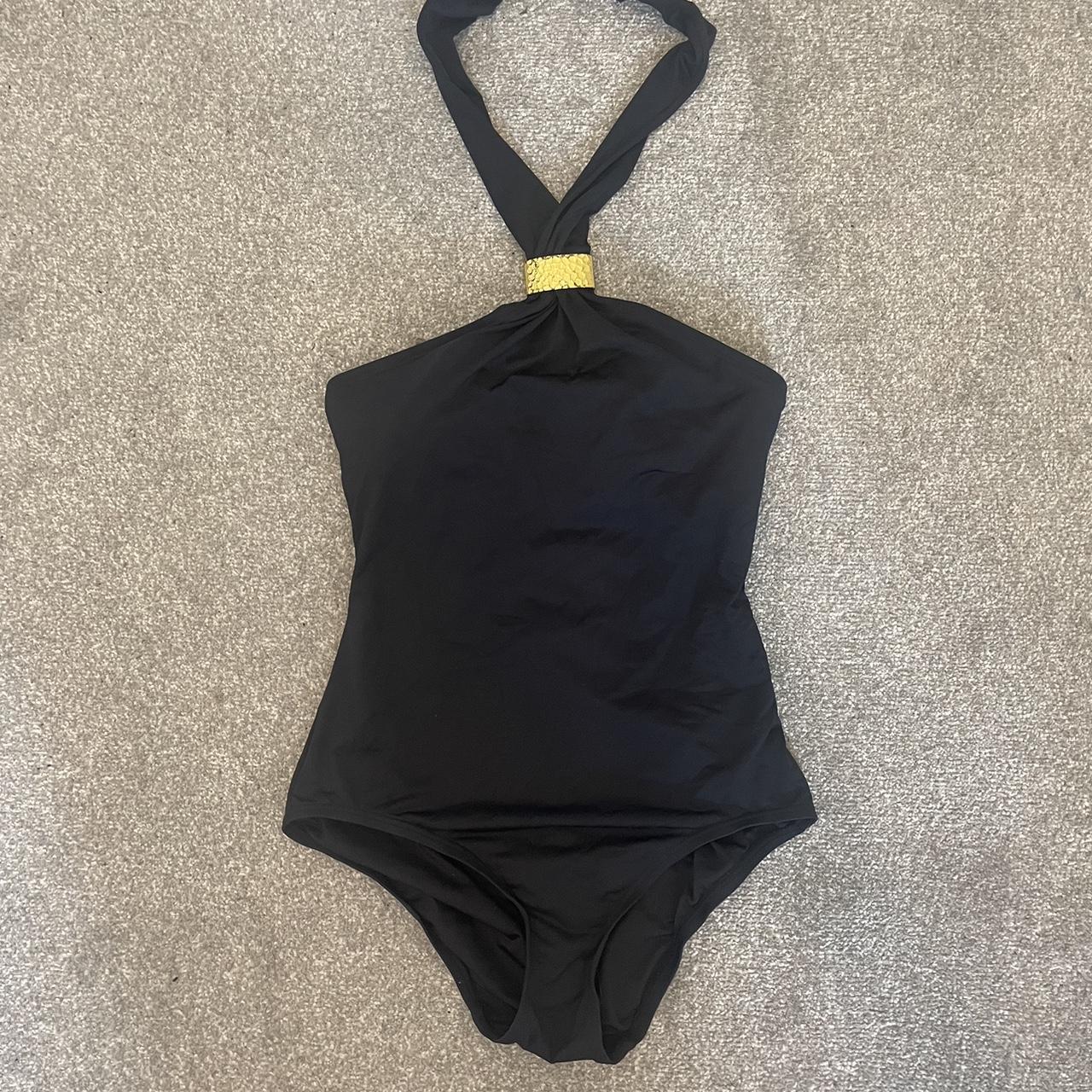 Women's Black Swimsuit-one-piece | Depop