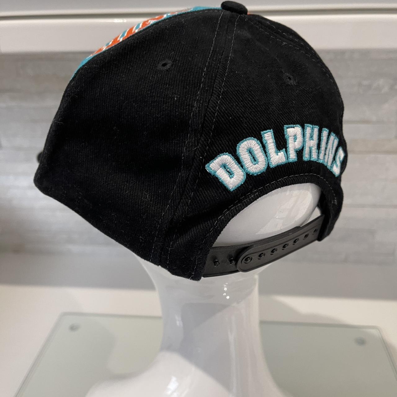 MIAMI DOLPHINS RETRO MITCHELL & NESS SNAPBACK ADULT HAT - Depop