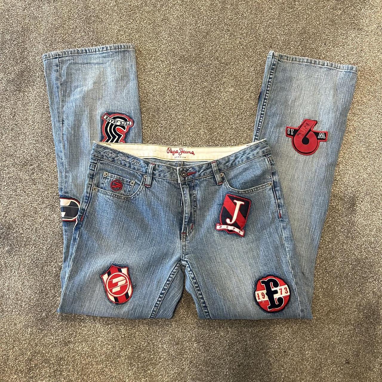 Pepe Jeans Retro Y2K Light Wash Boys Pipping Denim Jeans