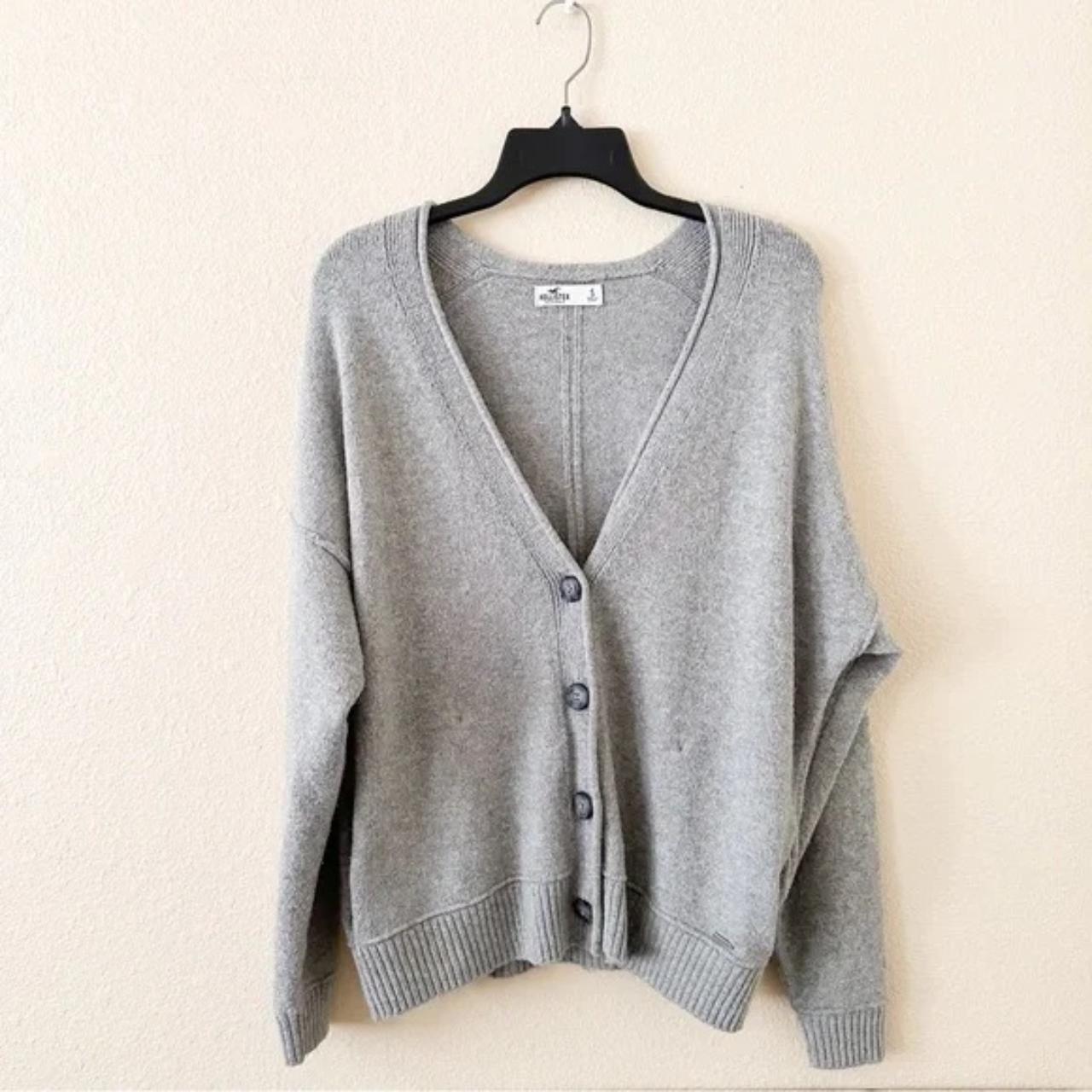 Hollister grey clearance cardigan