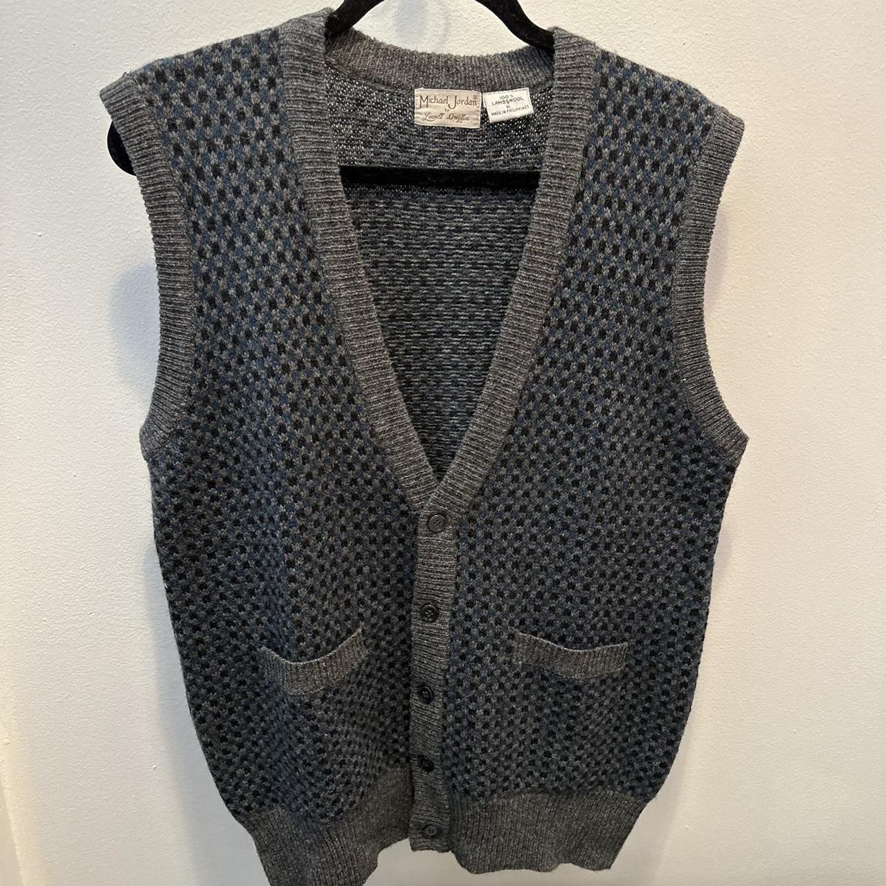 small sweater vest w/ buttons and pockets #trendy... - Depop