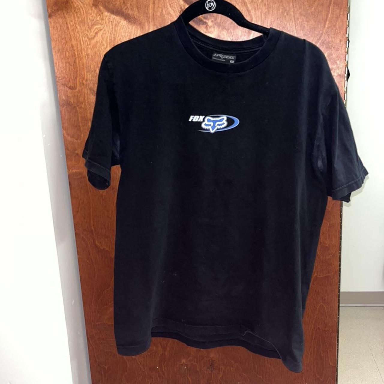 Vintage Black Fox Racing Tee Size Medium #foxracing... - Depop