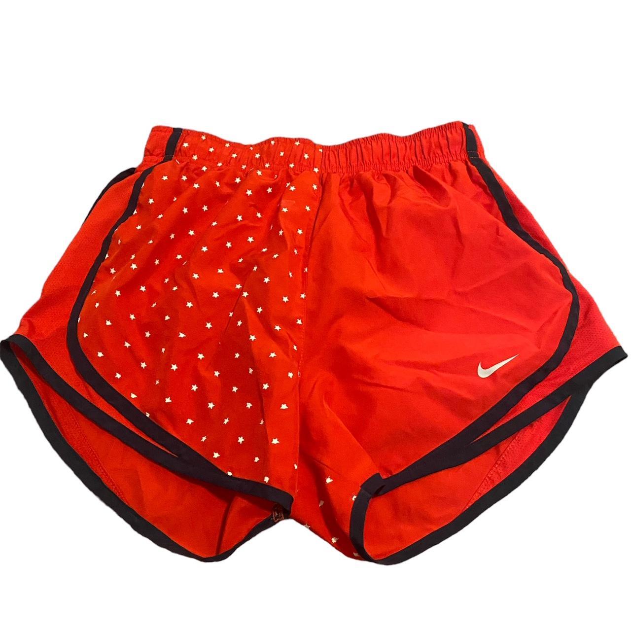 red white and blue shorts from nike never been... Depop
