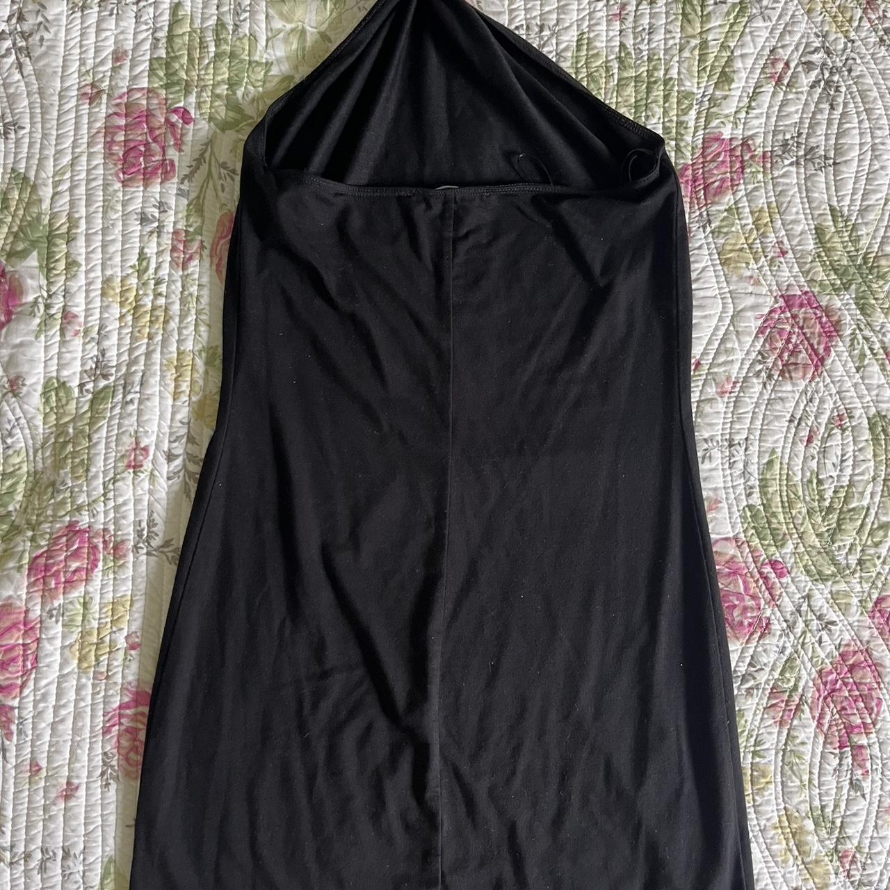 reformation black tie dress