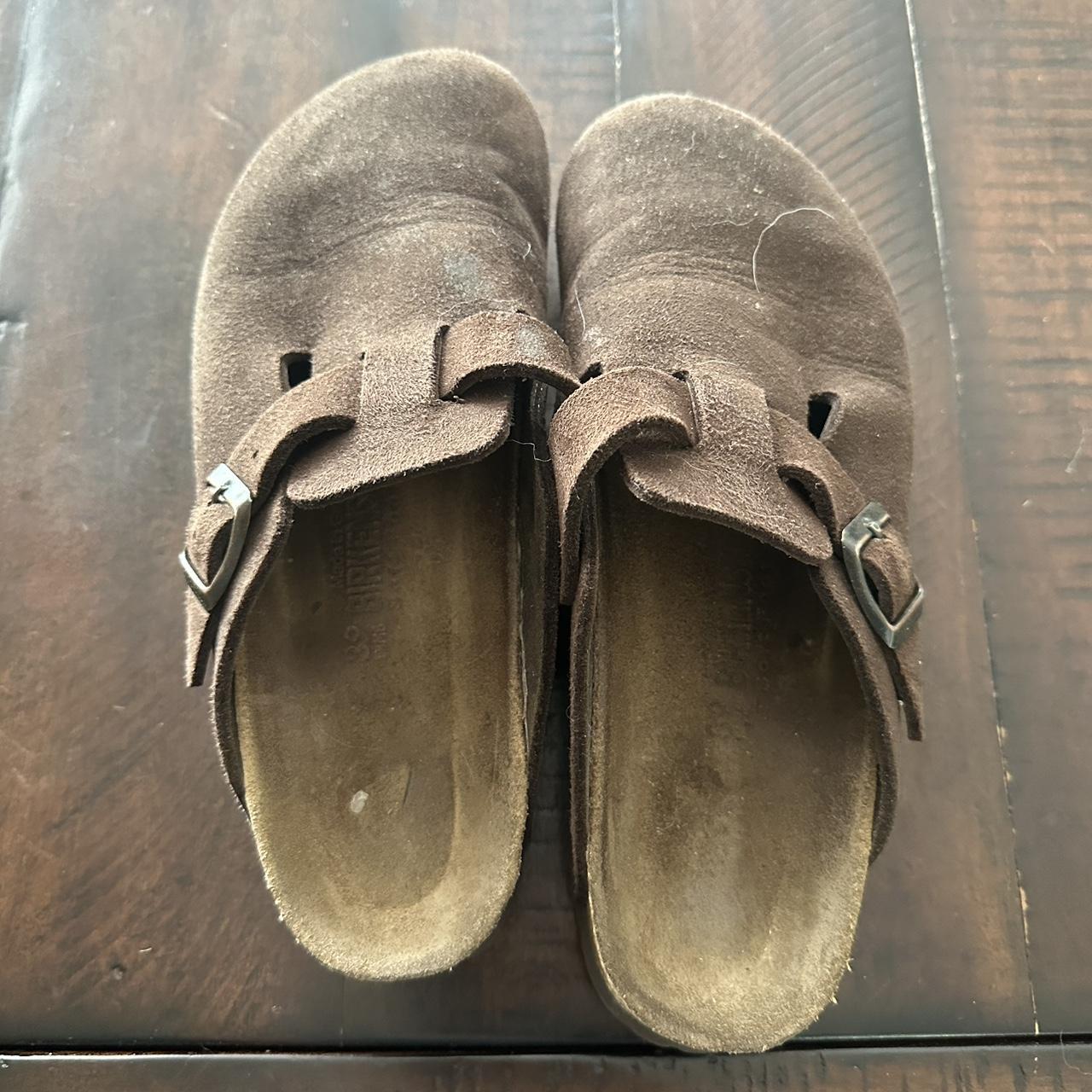 mocha birkenstock bostons