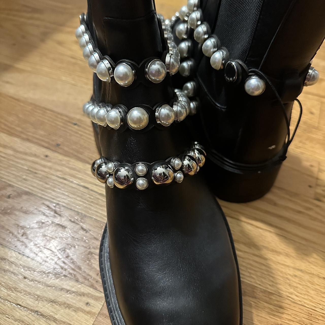 zara black combat boots