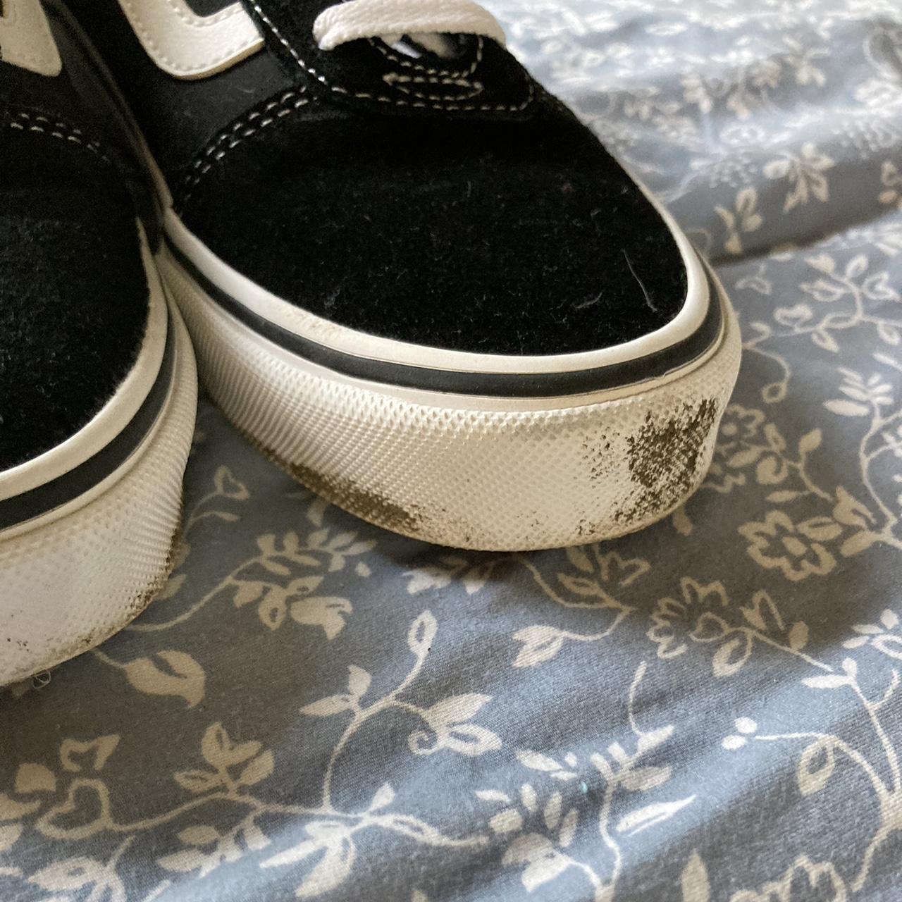black vans! barely worn, some dirt marks that could... Depop