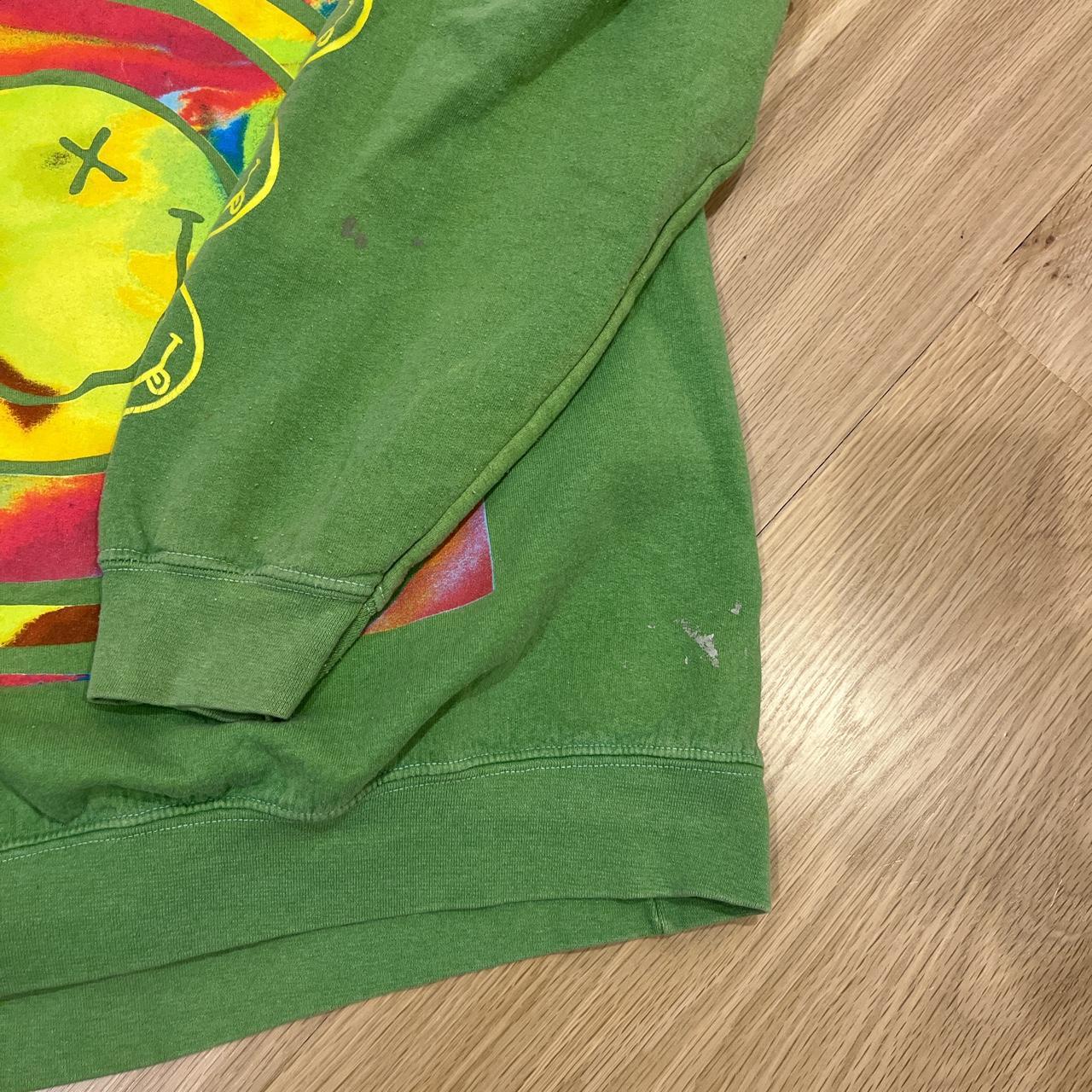 Green urban outfitters nirvana sweatshirt,L/XL in... Depop