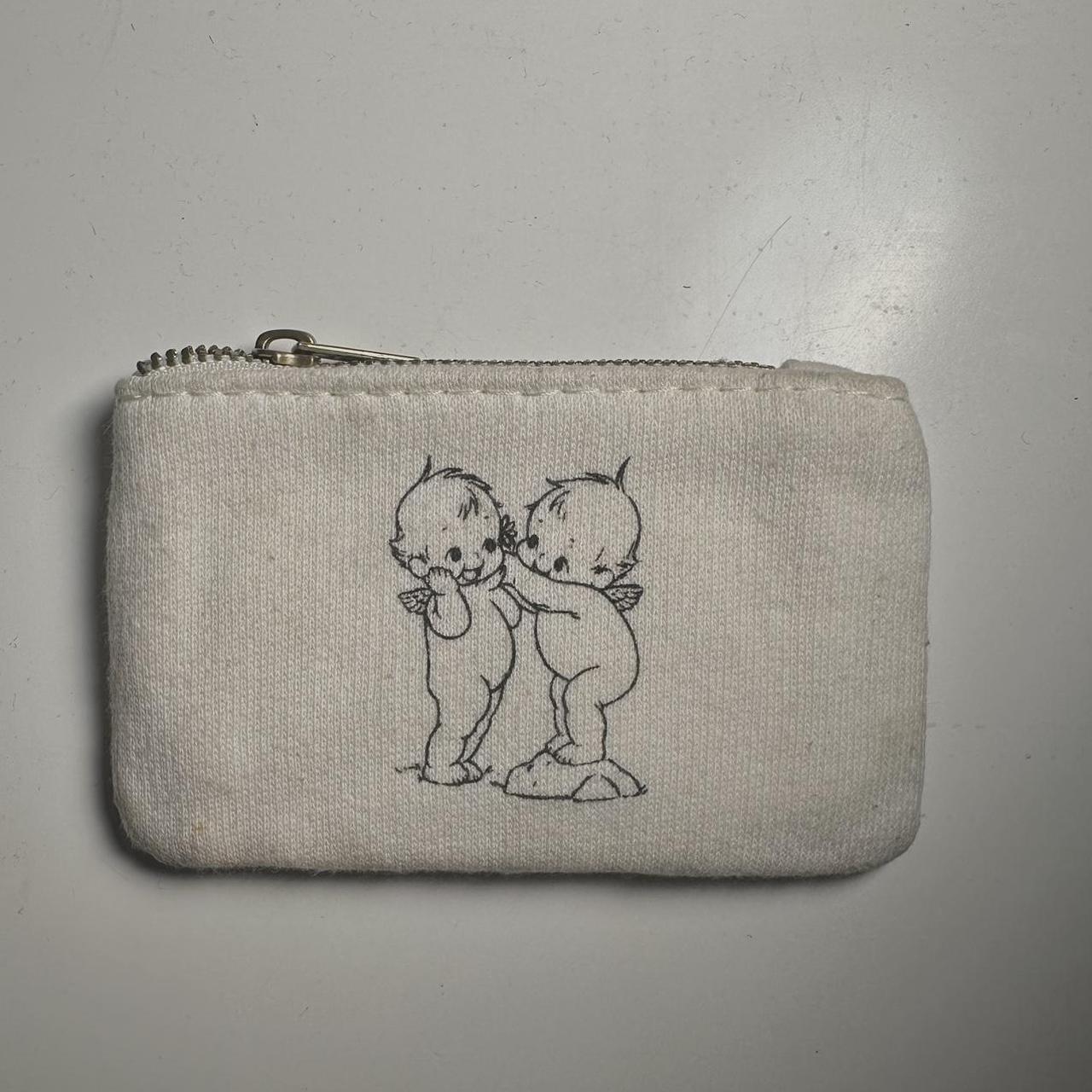 Brandy Melville Women's Cream and Black Walletpurses Depop