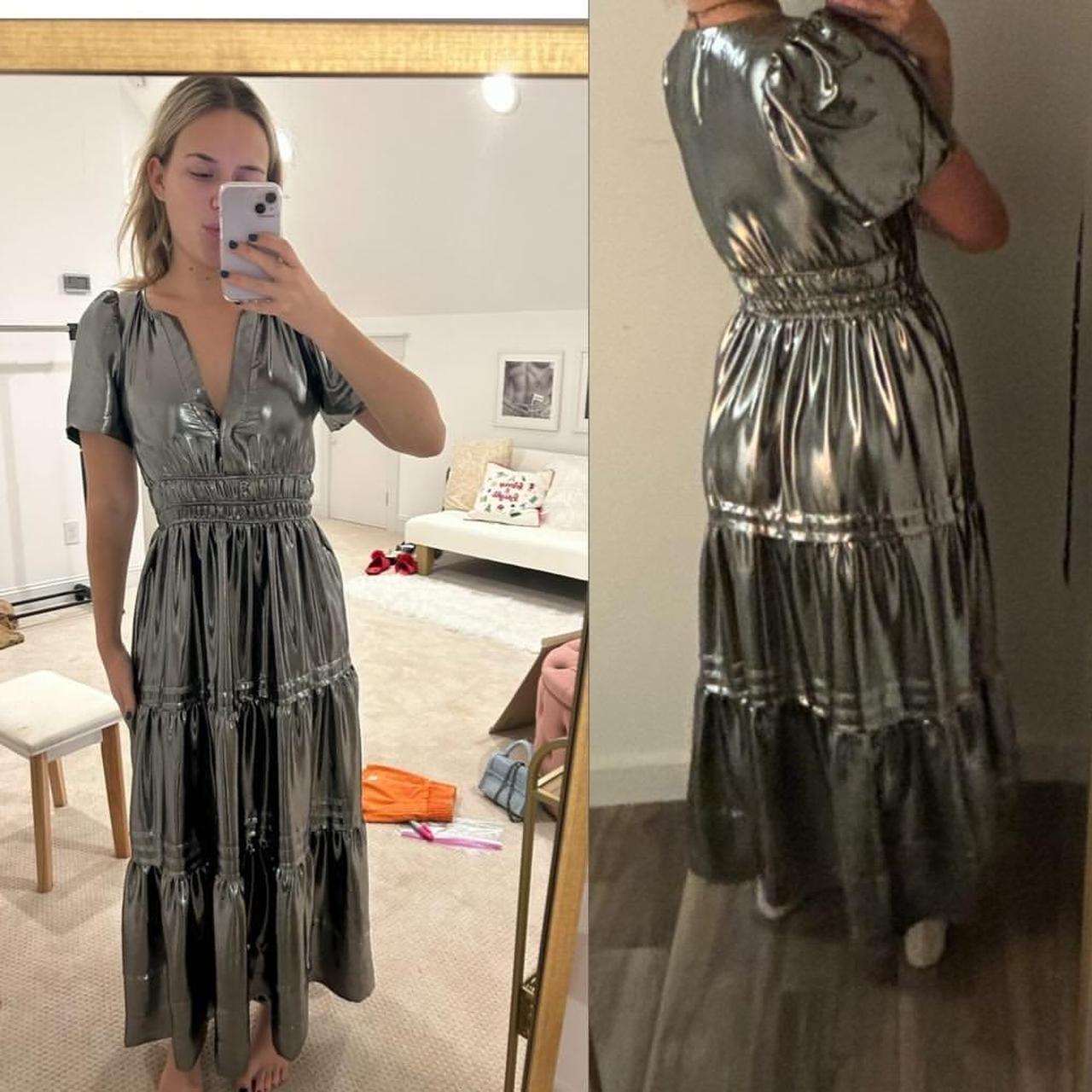 Anthropologie Somerset Maxi Shine Edition Metallic | Depop