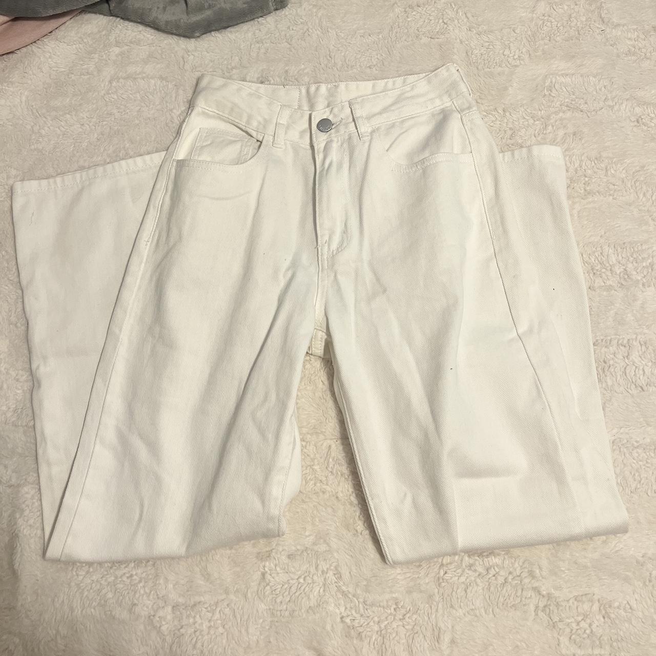 Shein white jeans Not see through!! Women’s small... - Depop