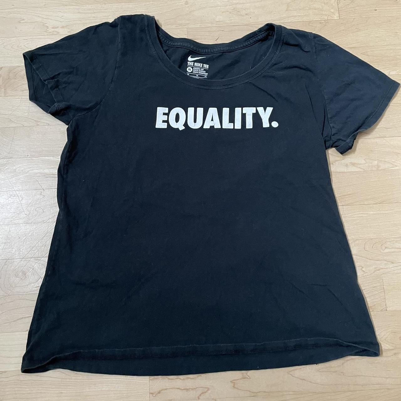 Depop Nike Equality T Shirt Nike Black And White Equality Tshirt