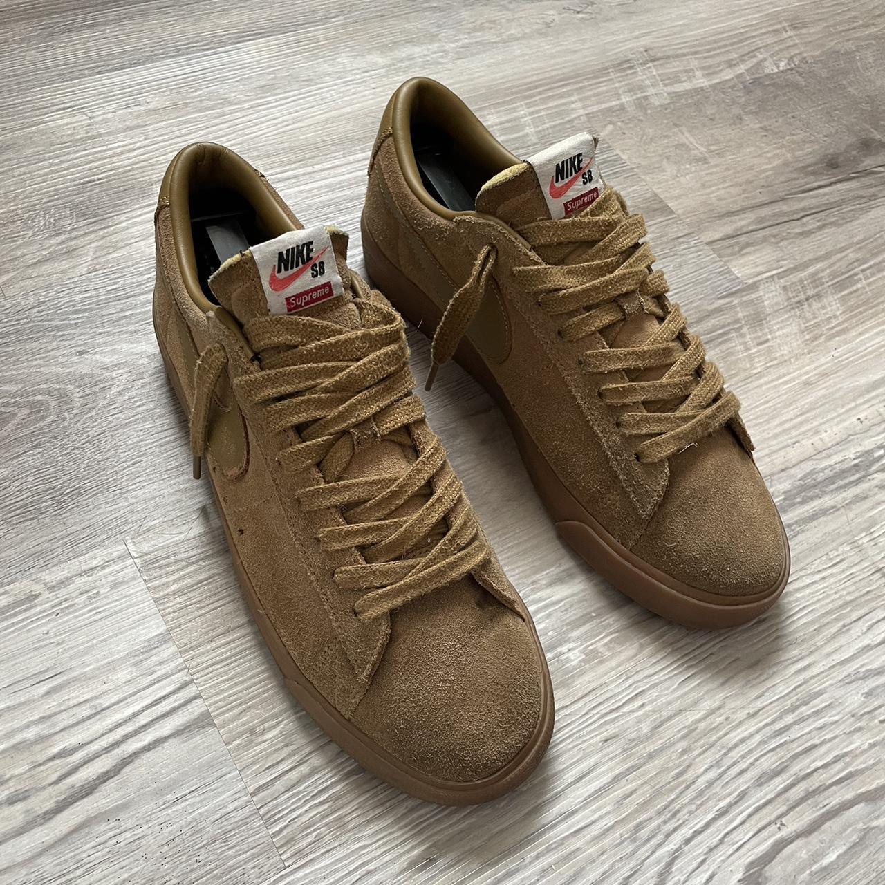 Supreme Men's Tan and Brown Trainers