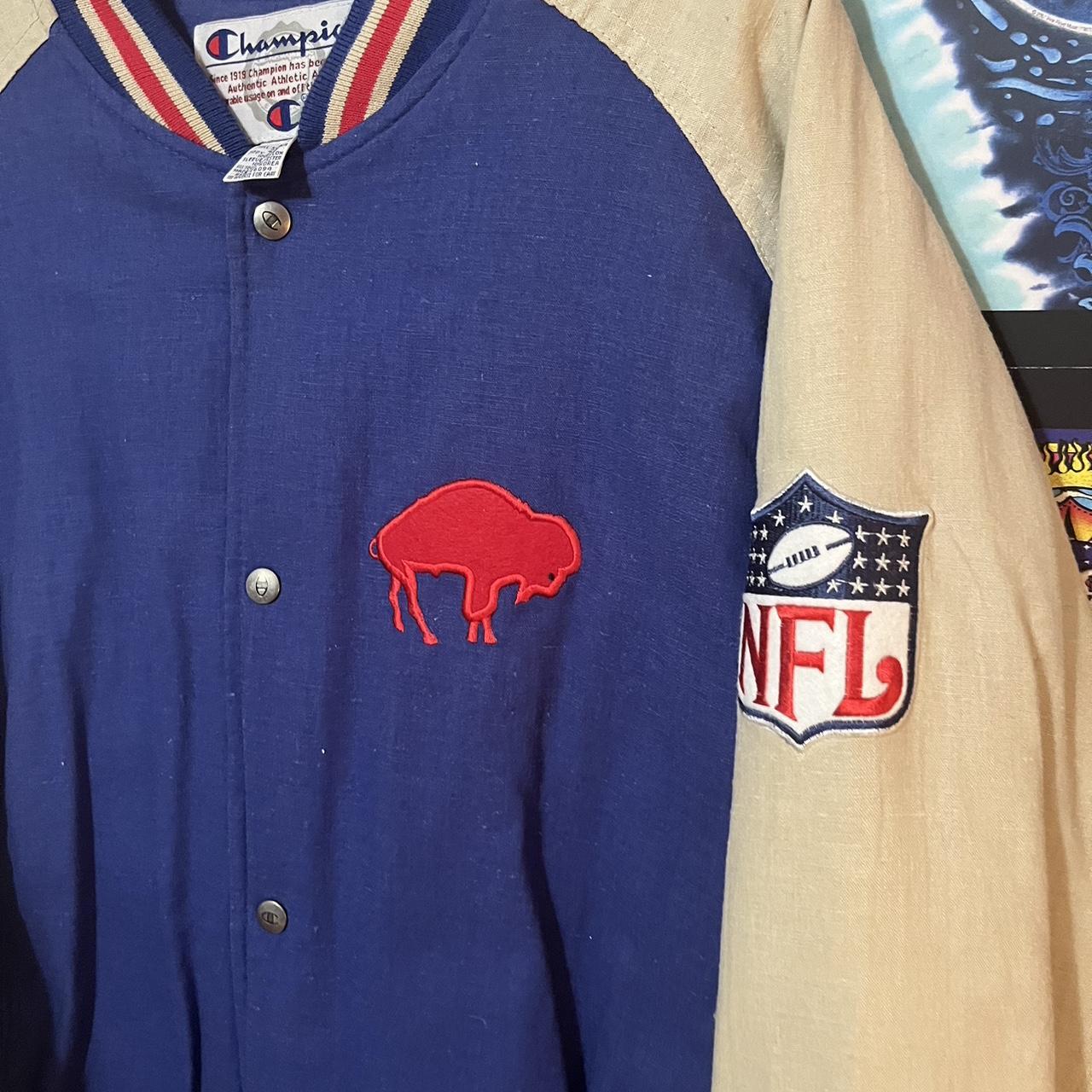 Vintage Buffalo Bills winter jacket - Size XL Slight - Depop