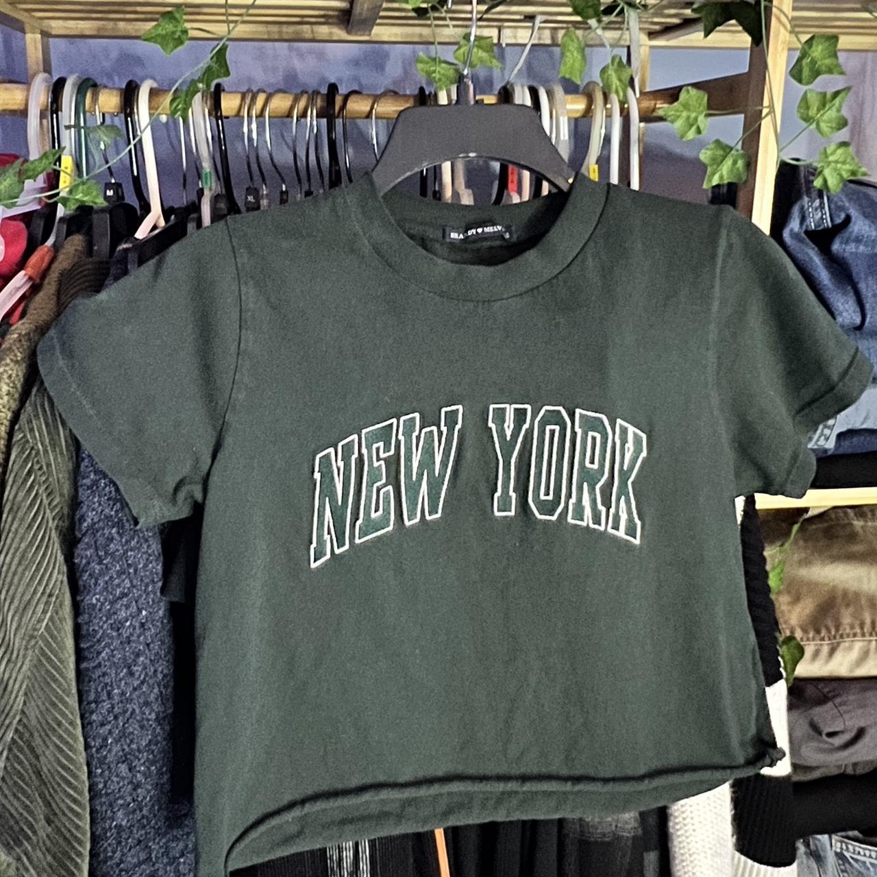 Brandy Melville Women's Green Tshirt Depop