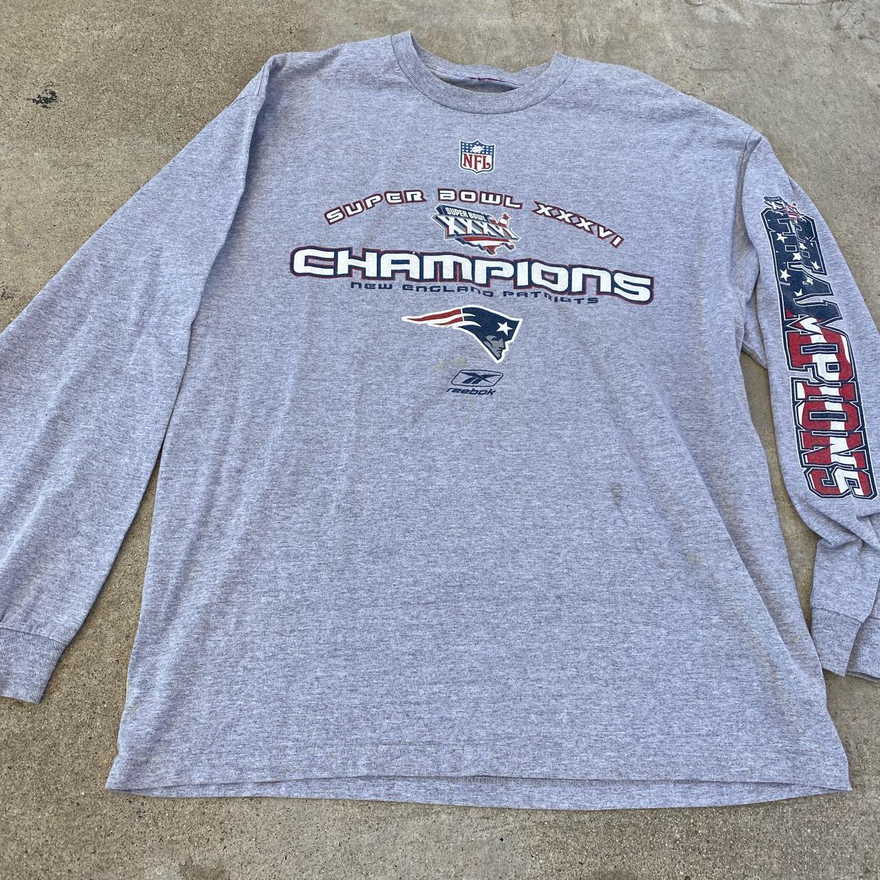 Vintage NFL Patriots T-Shirt: Super Bowl XXXIX - Depop