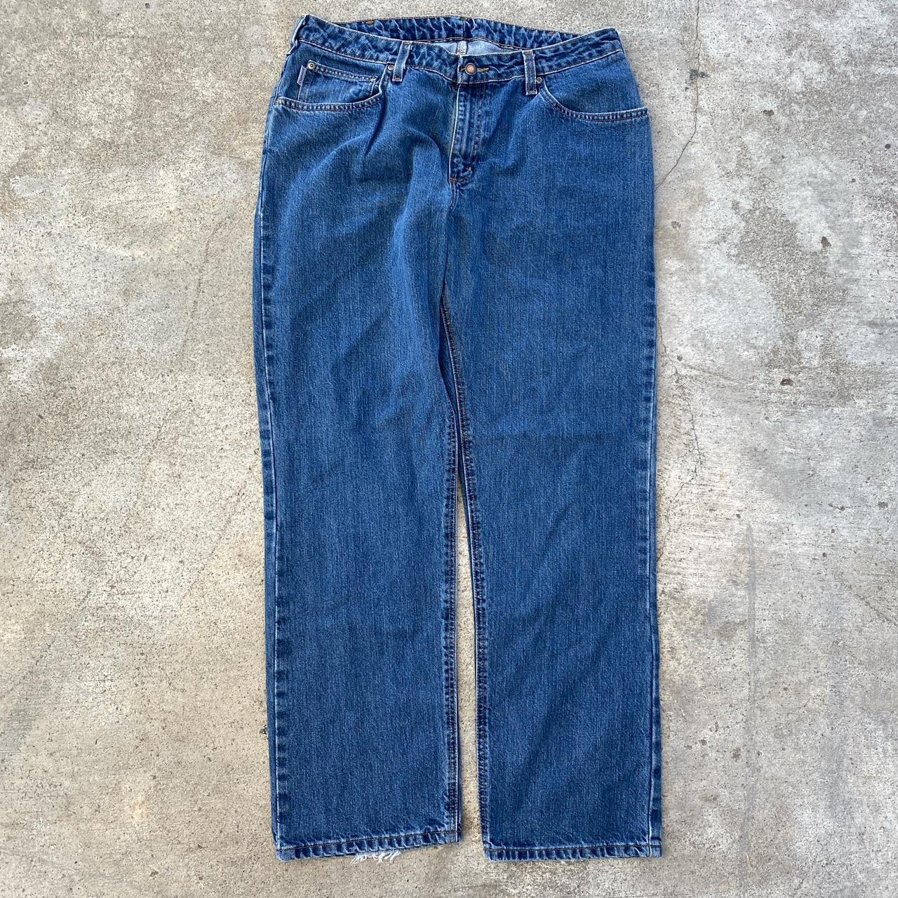 Denim Blue Carhartt Jeans Measurements 36/32 - Depop