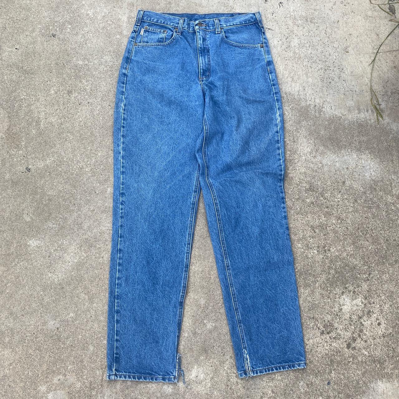 Vintage Carhartt Denim Jeans Measurements... - Depop