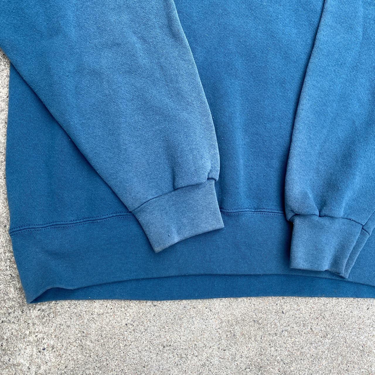 Vintage NFL Patriots Crewneck Perfect Faded Blue - Depop