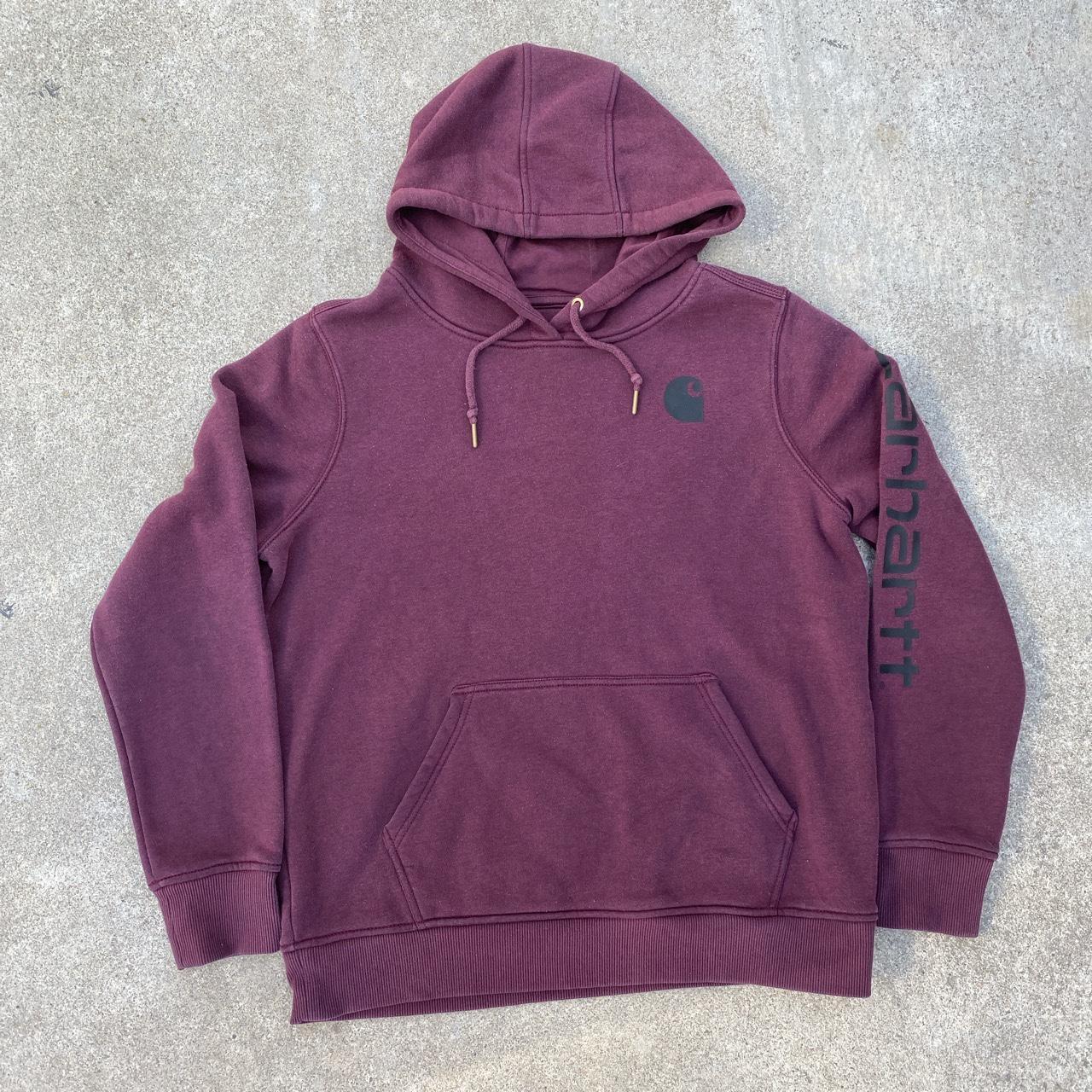 Carhartt Purple Hoodie Measurements 23/26.5 - Depop