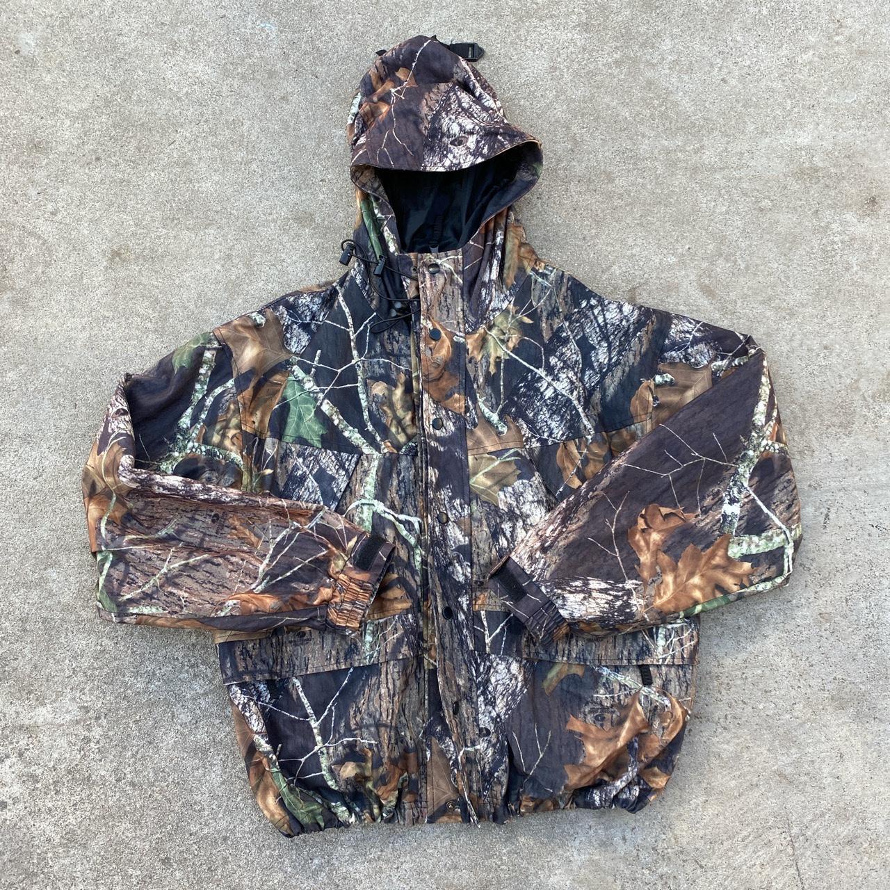 Vintage Mossy Oak Break Up Camo Hunter Jacket... - Depop