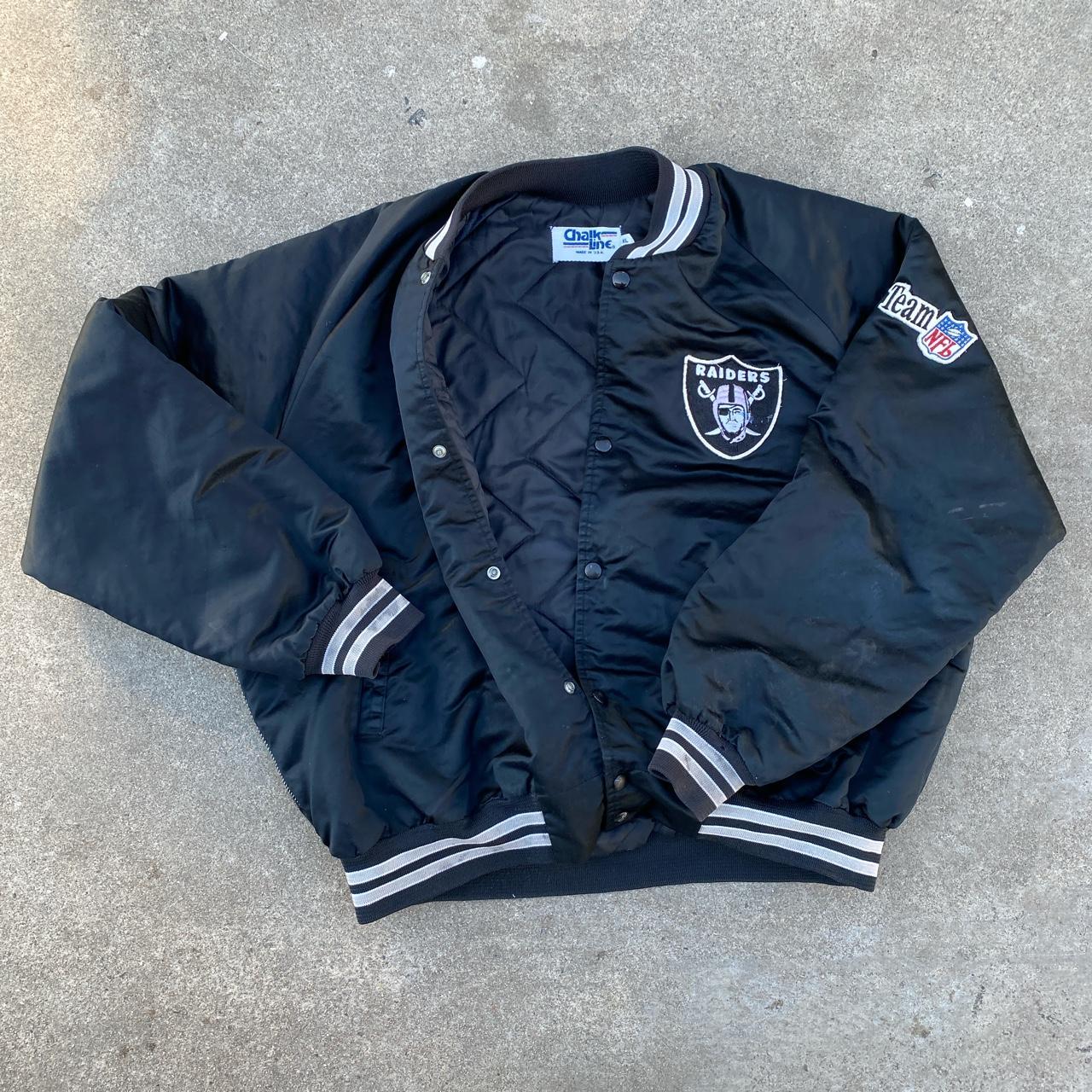 NFL RADERS 90s chalk line made in usa - ジャケット・アウター