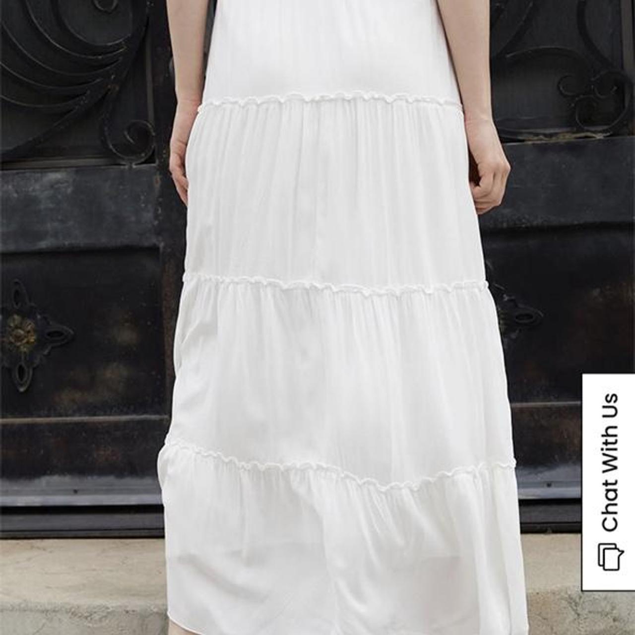 Brandy Melville “Izzy” White Maxi Skirt BRAND NEW... Depop